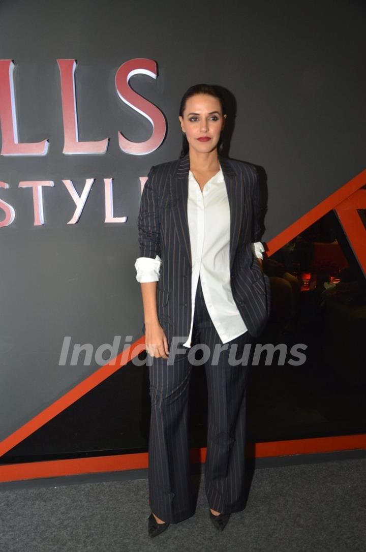 Neha Dhupia was seen at the Wills Lifestyle India Fashion Week Day 3