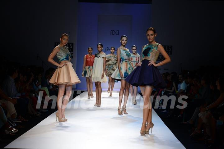 Jyoti Sharma showcases her collection at the Wills Lifestyle India Fashion Week Day 4