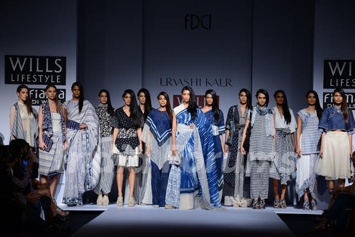 Urvashi Kaur showcases her collection at the Wills Lifestyle India Fashion Week Day 4