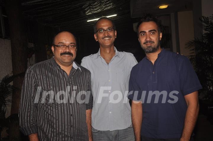 Rohan Sippy and Ranvir Shorey poses for the media at the Special Screening of Sonali Cable