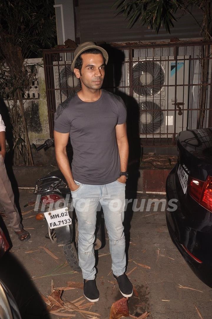 Rajkummar Rao poses for the media at the Special Screening of Sonali Cable