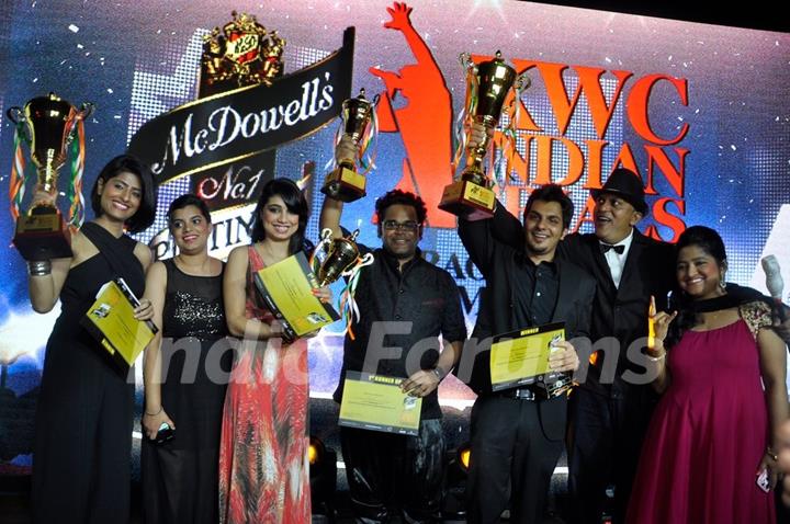 Winners of McDowells's No.1 Platinum Karaoke World Championship Finale