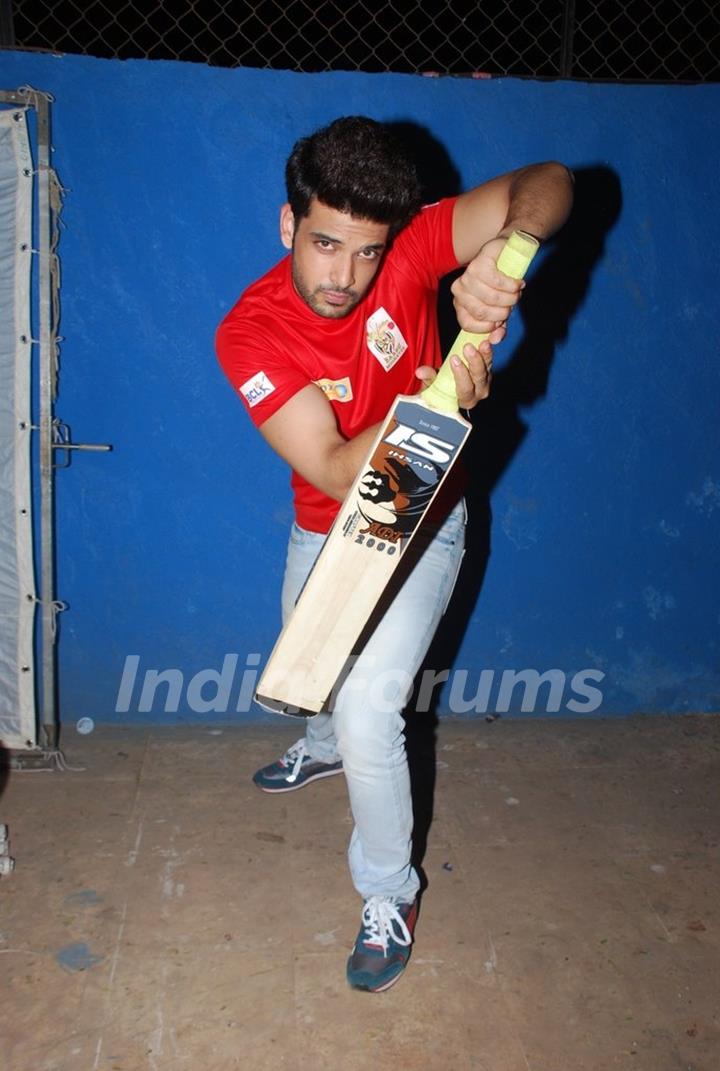 Karan Kundra was at the Shoot for the New Season of Box Cricket League
