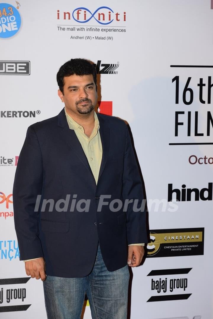Siddharth Roy Kapur poses for the media at the 16th MAMI Film Festival
