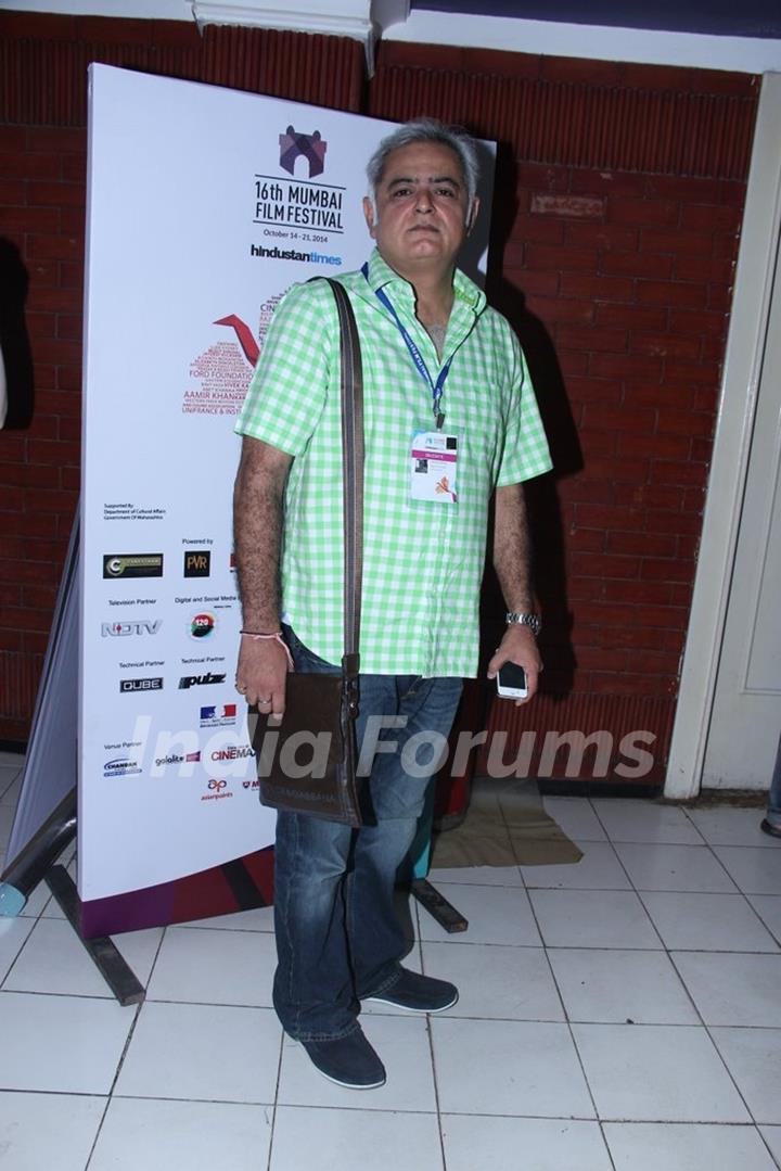 Hansal Mehta was seen at the 16th MAMI Film Festival