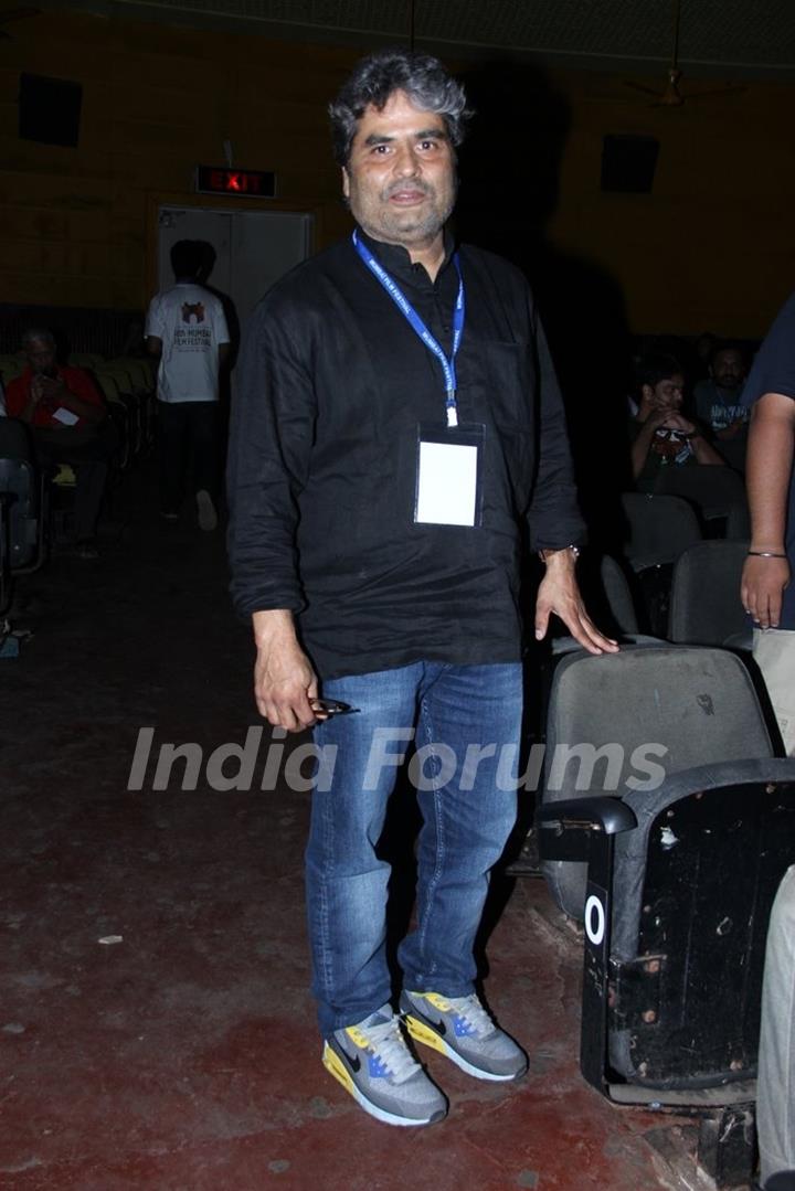 Vishal Bharadwaj poses for the media at the 16th MAMI Film Festival