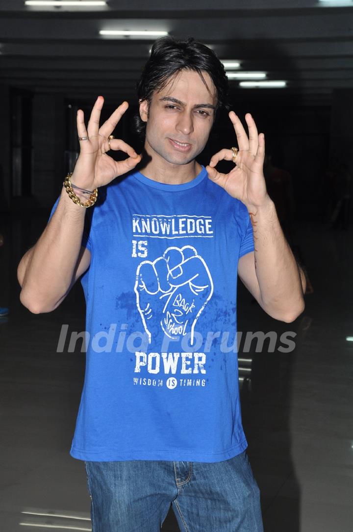 Shaleen Bhanot poses for the media during the practice session