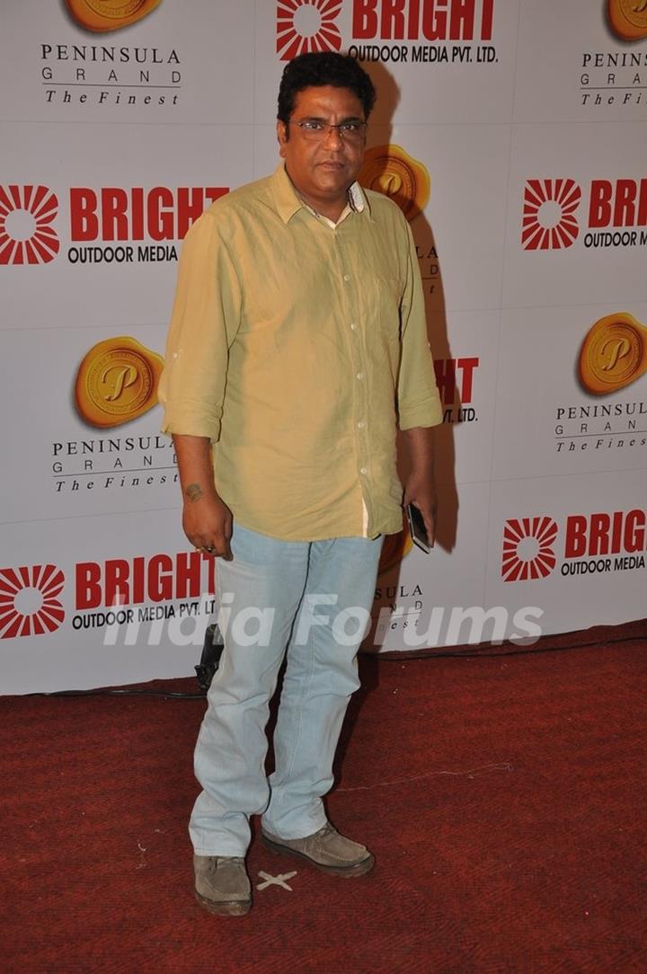 Zakir Hussain was seen at the Bright Outdoor Advertising Party