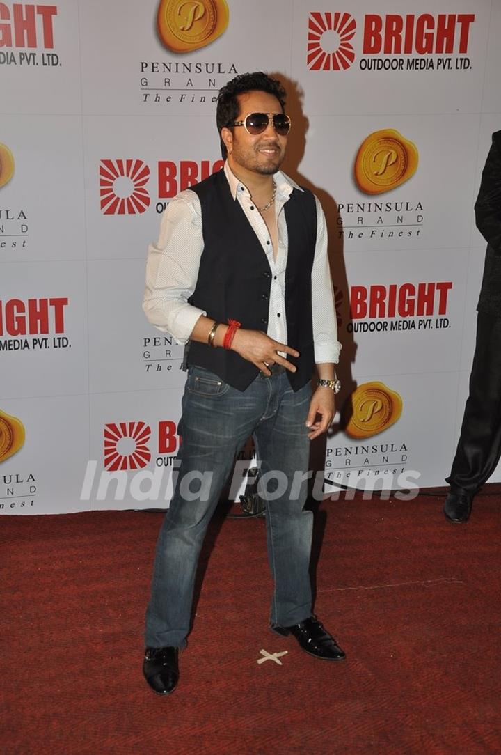 Mika Singh at the Bright Outdoor Advertising Party