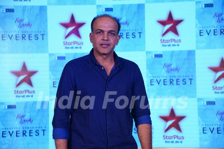 Ashutosh Gowarikar poses for the media at the Launch of Everest