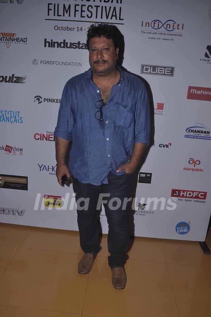 Tigmanshu Dhulia poses for the media at the 16th MAMI Film Festival Day 3