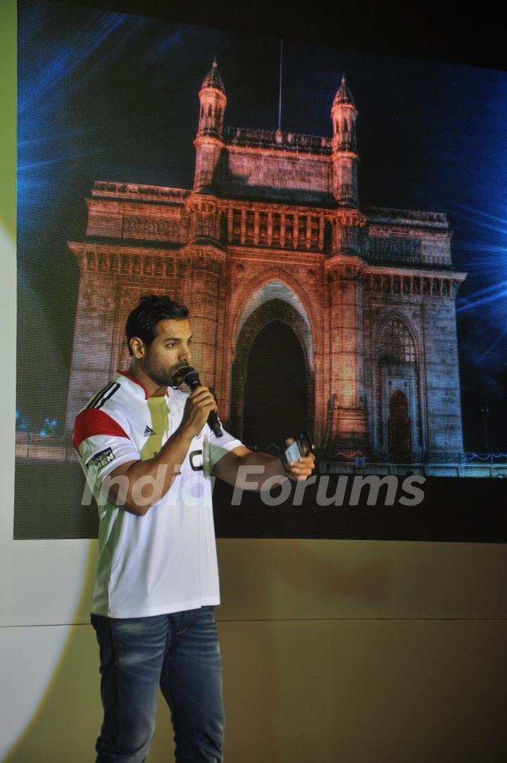 John Abraham addresses the Launch of HTC Mobile