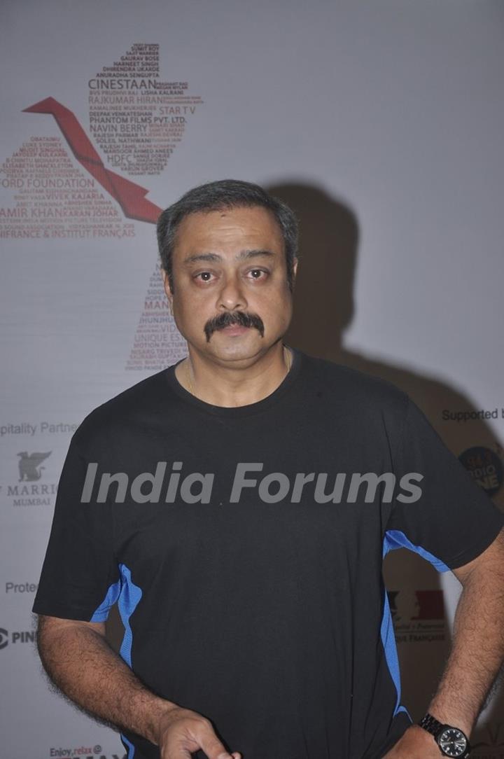 Sachin Khedekar poses for the media at the 16th MAMI Film Festival Day 5