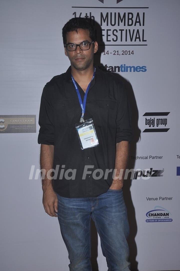 Vikramaditya Motwane poses for the media at the 16th MAMI Film Festival Day 5