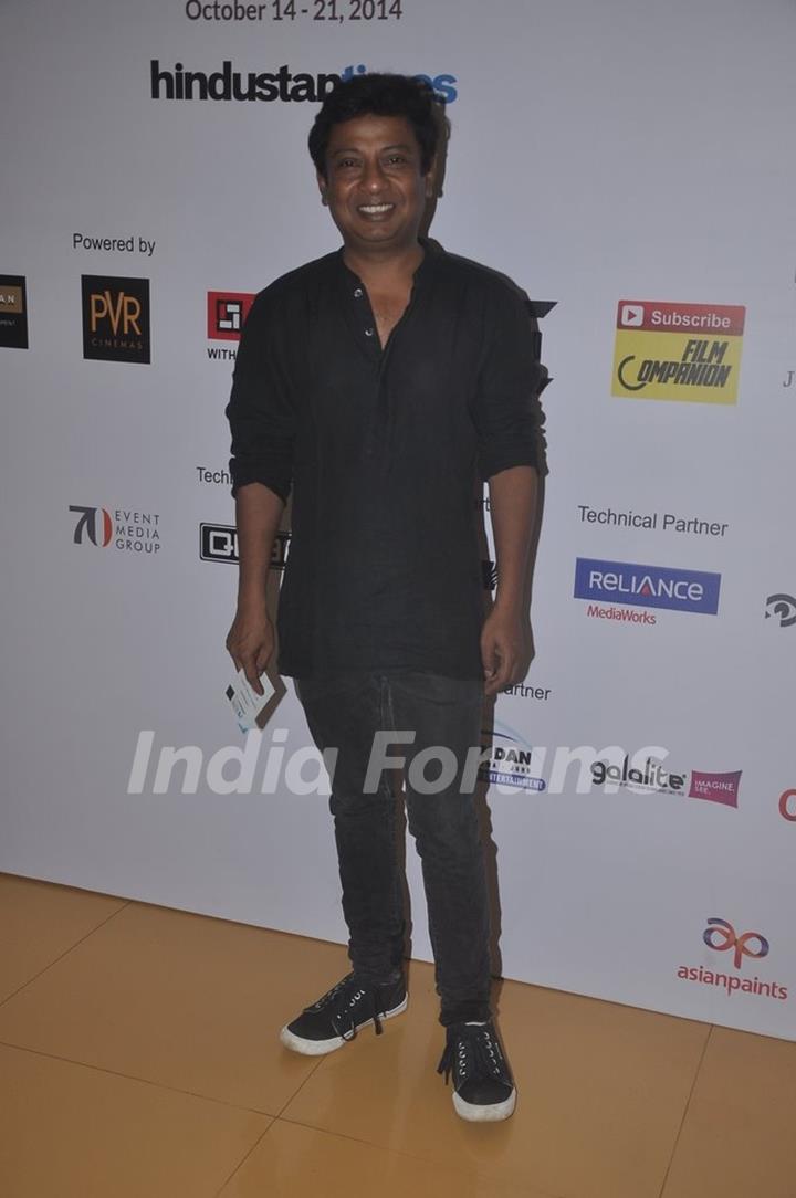 Onir poses for the media at the 16th MAMI Film Festival Day 5