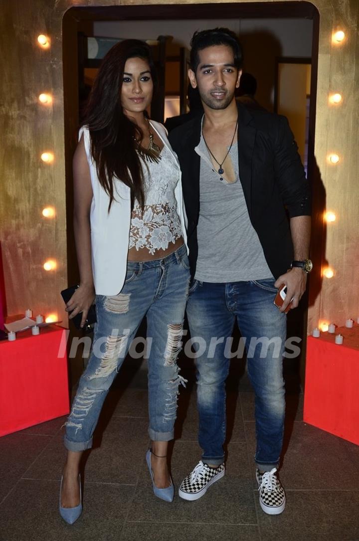Ashish Sharmaa poses with a friend at SBS Party