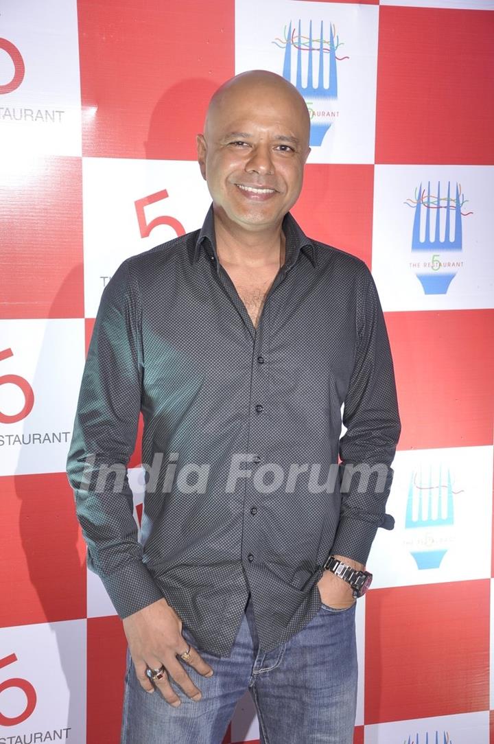 Naved Jaffrey poses for the media at the Launch of Restaurant 5