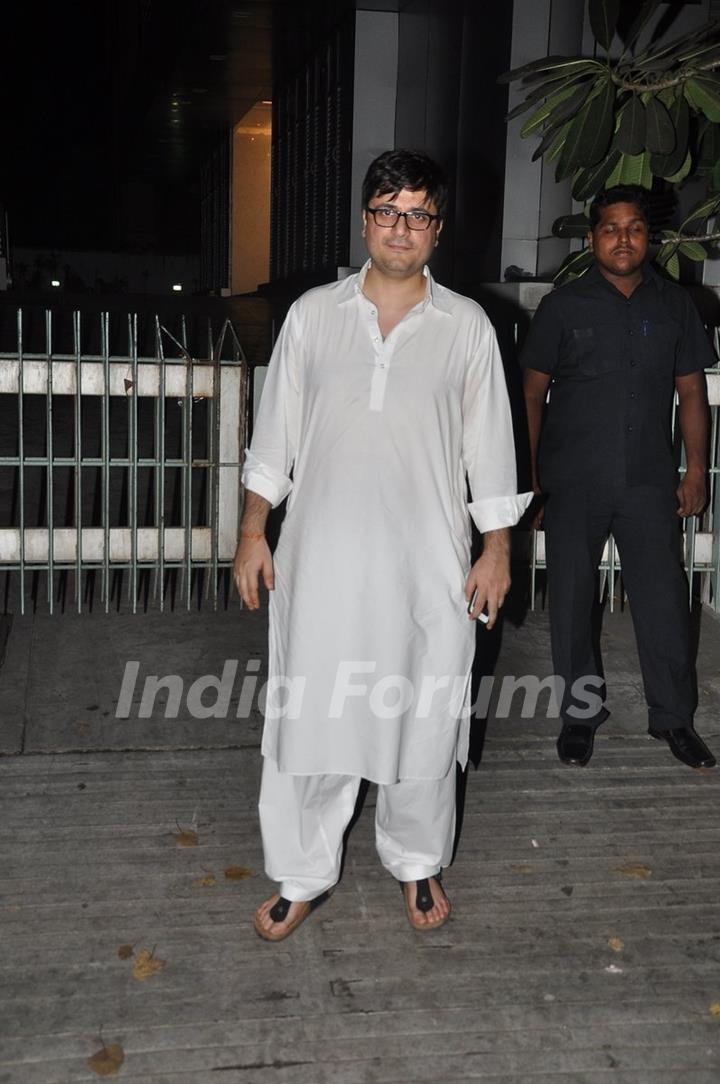 Goldie Behl poses for the media at Diwali Bash in Bandra