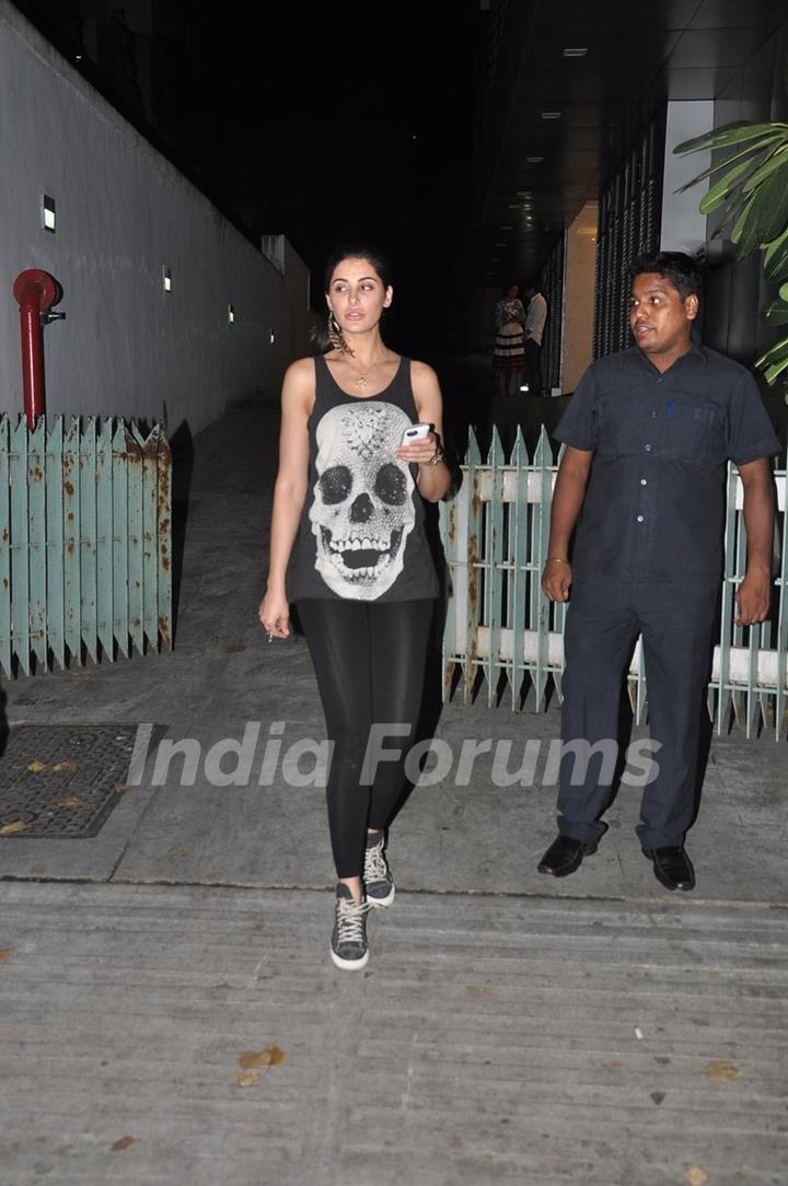 Nargis Fakhri was snapped at a Diwali Bash in Bandra