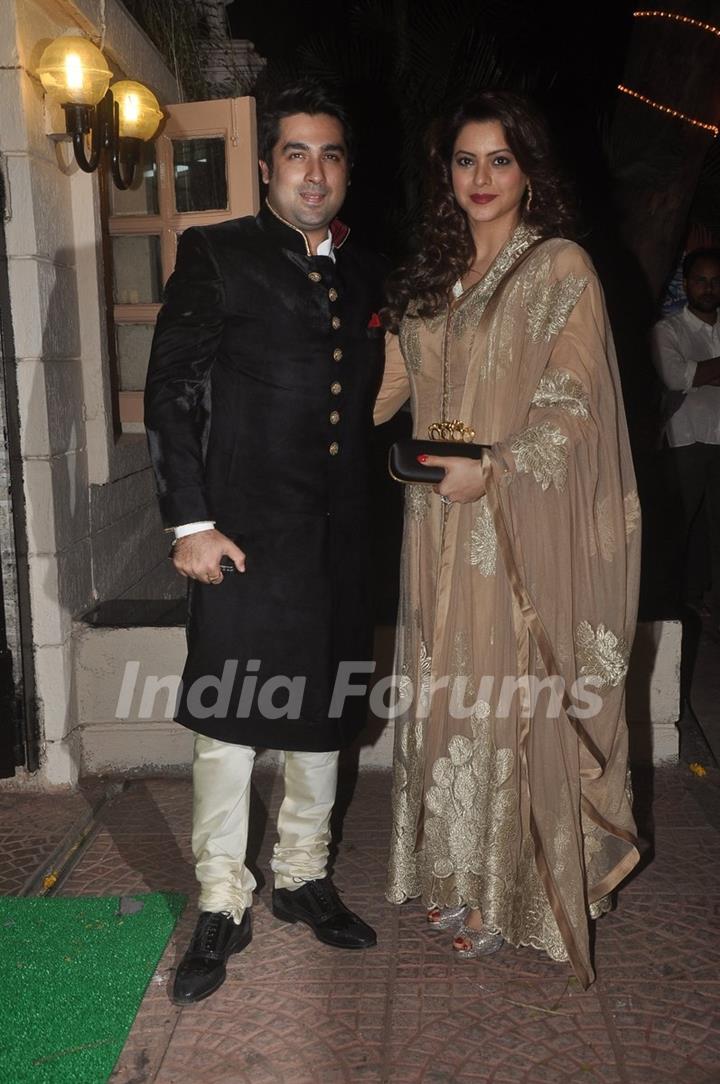 Aamna Shariff with her husband was seen at Ekta Kapoor's Diwali Party