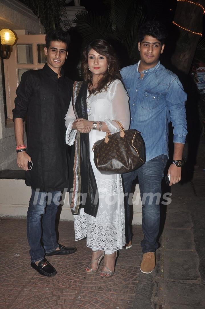 Urvashi Dholakia with her sons were at Ekta Kapoor's Diwali Party