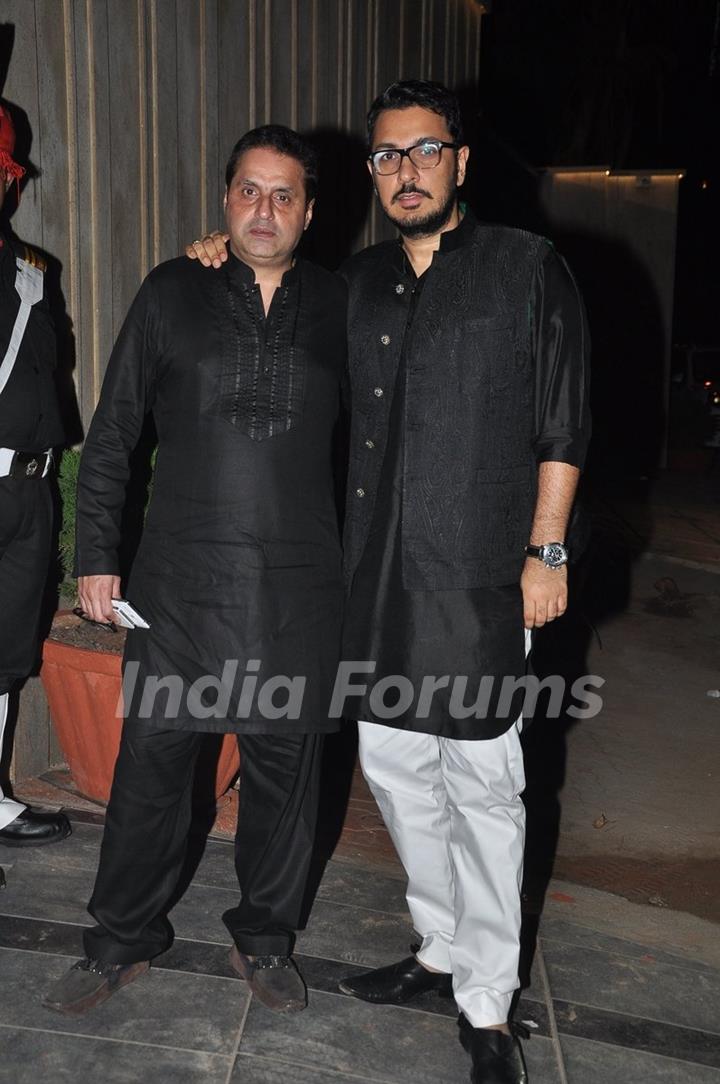 Dinesh Vijan with a friend at a Diwali Party