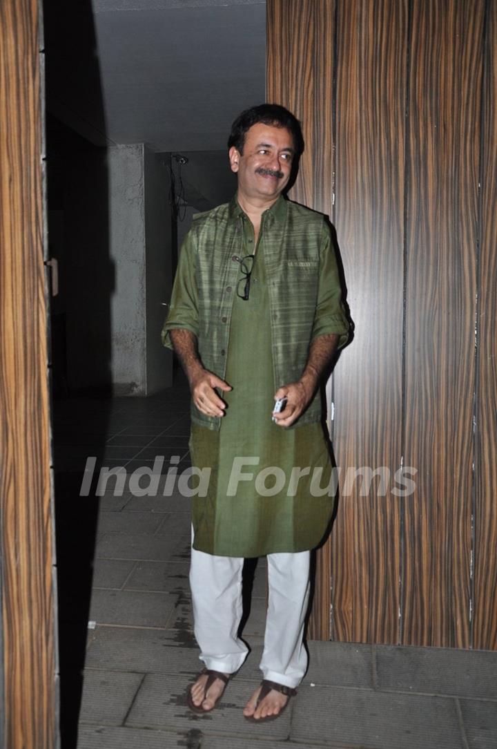Rajkumar Hirani was snapped at Aamir Khan's Diwali Bash
