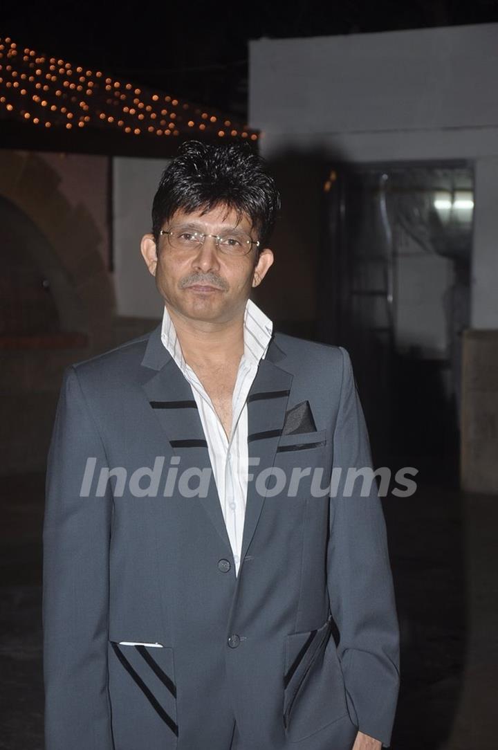 Kamal R Khan poses for the media at the Launch of his Box Office Website