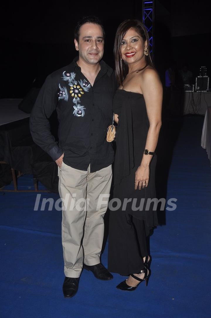 Mihir Mishra and Maninee De Mishra pose for the media at a Dance Competition