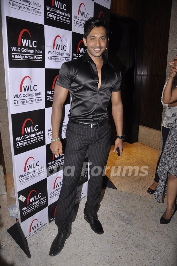 Terence Lewis poses for the media at WLC College India Show