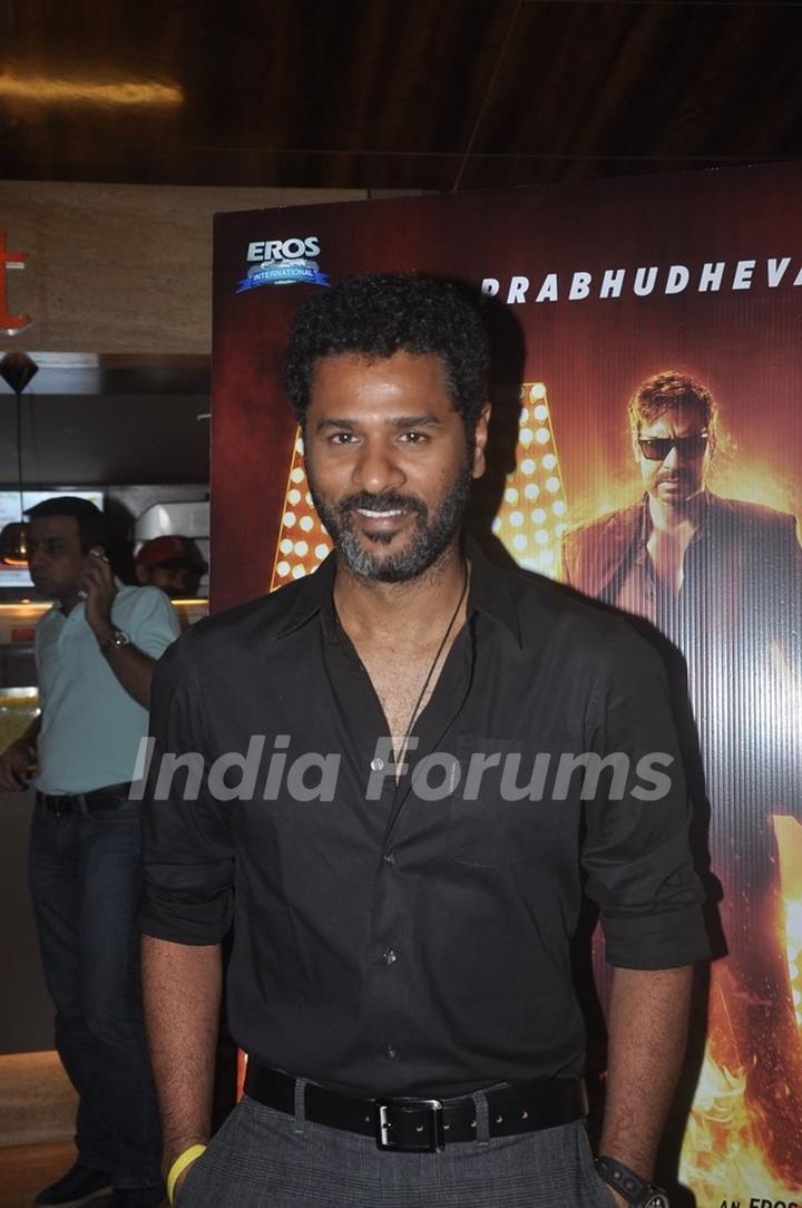 Prabhu Deva poses for the media at the Song Launch of Action Jackson