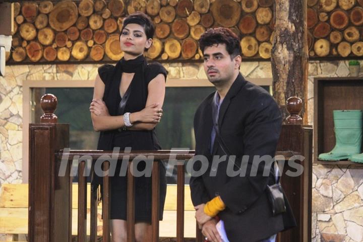 Pritam Singh during a task on Bigg Boss 8