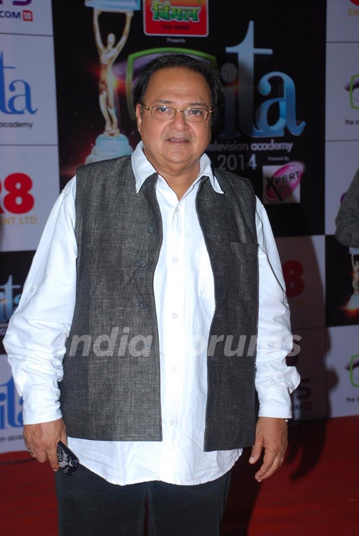 Rakesh Bedi was seen at the ITA Awards 2014