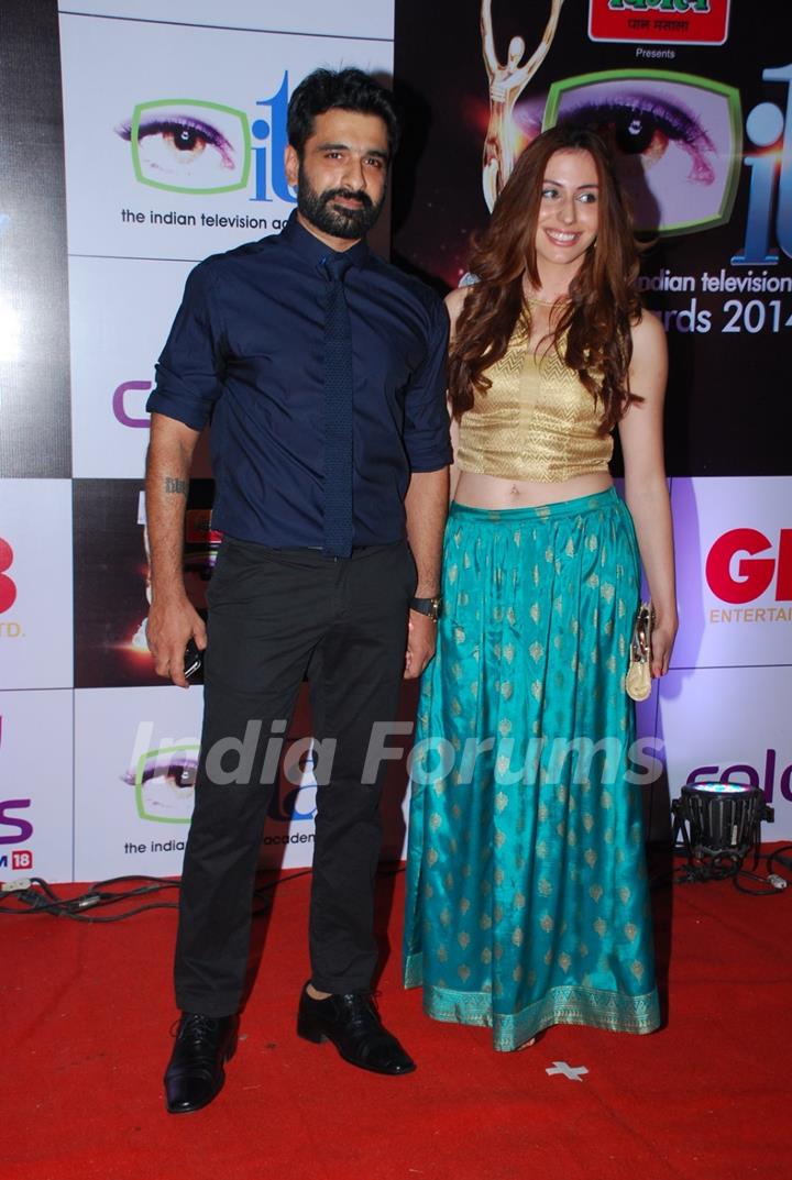 Eijaz Khan was seen at the ITA Awards 2014