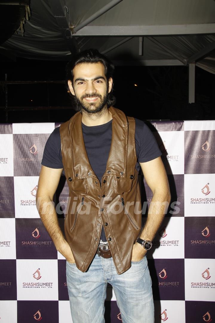 Karan V Grover poses for the media at Shashi Sumeet Production Bash