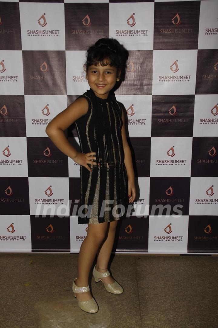 Palak Dey poses for the media at Shashi Sumeet Production Bash