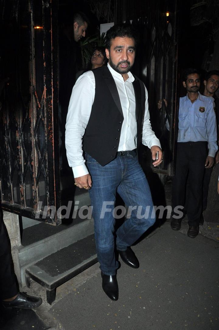 Raj Kundra was snapped at Nido