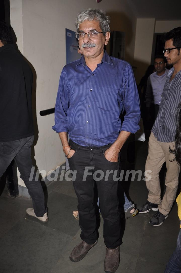 Sriram Raghavan poses for the media at the Premier of the Film Interstellar