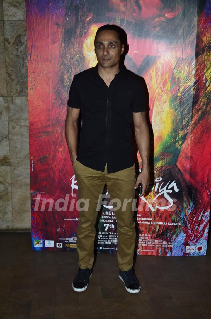 Rahul Bose poses for the media at the Special Screening of Rang Rasiya