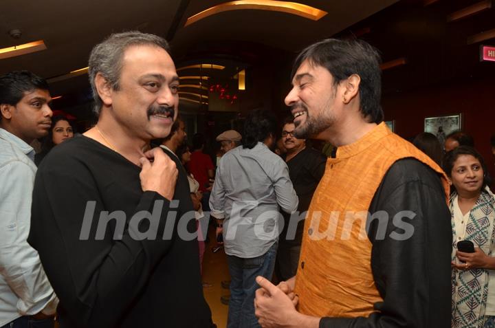 Sachin Khedekar snapped at the Premier of Rang Rasiya