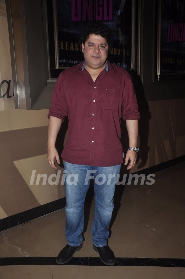 Sajid Khan poses for the media at the Premier of The Shaukeens