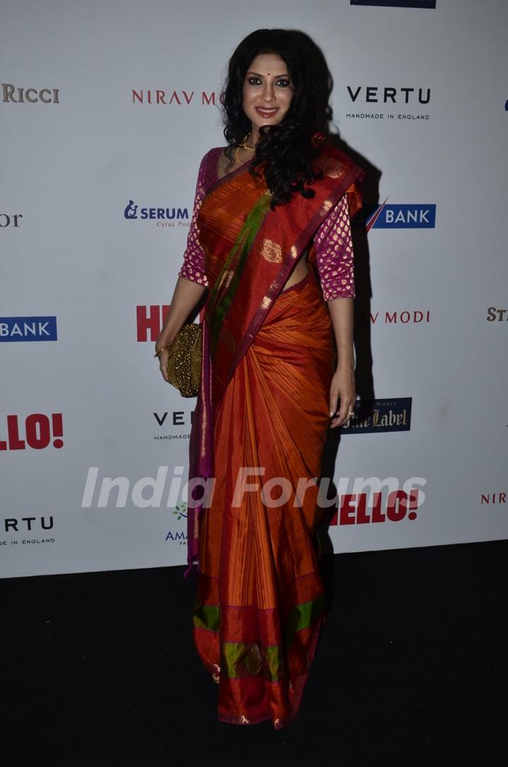 Nandana Sen poses for the media at Hello! Hall of Fame