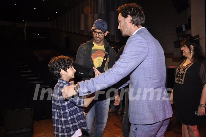 Hrithik Roshan's Kids interact with Lior Ruchard at Raell Padamsee's Show