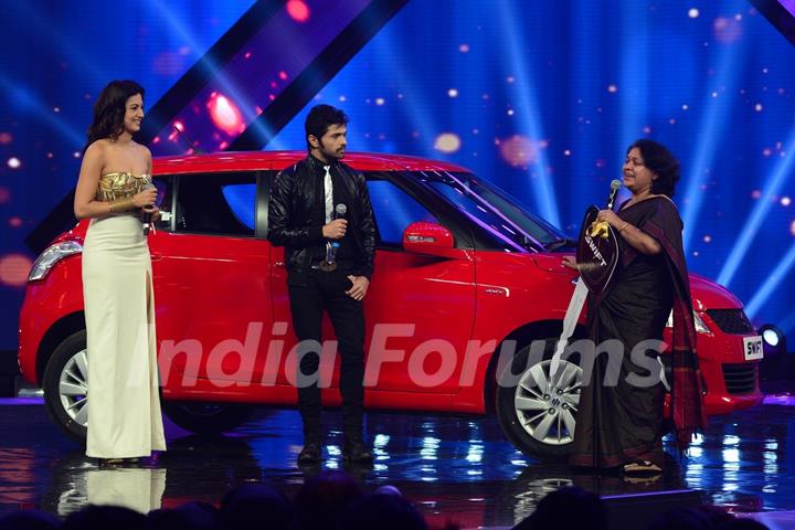 Gauahar Khan, Himmesh and GM of Maruti Suzuki Swift on India's Raw Star