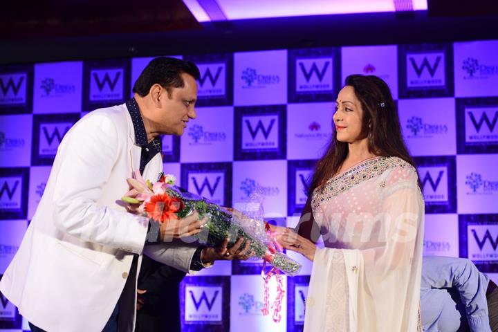 Hema Malini was seen at the Launch of Wollywood, 1st Integrated Bollywood inspired Township