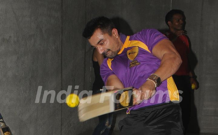 Ajaz Khan was at BCL Team Rowdy Banglore's Practice Sessions