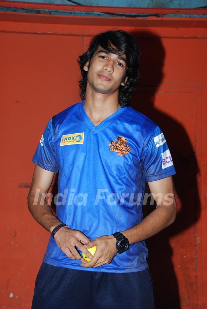 Shantanu Maheshwari poses for the media at the Photo Shoot of BCL Team Chandigarh Cubs