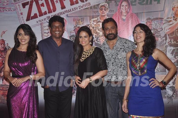 Celebs pose for the media at the Launch of the Film Zed Plus