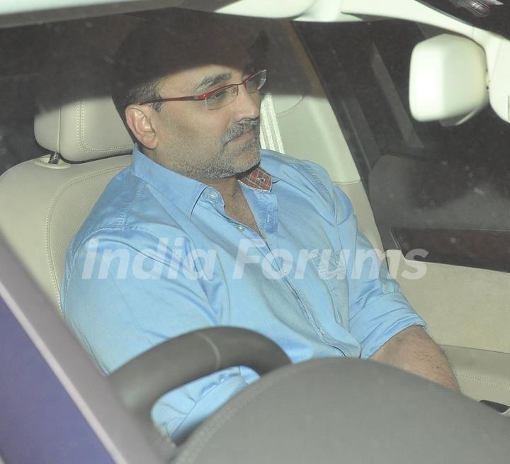 Aditya Chopra was snapped outside Ravi Chopra's house