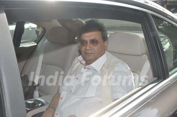 Subhash Ghai was snapped at Ravi Chopra's Funeral